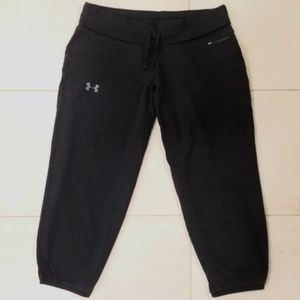 Under Armour Black Charged Cotton Capri Joggers